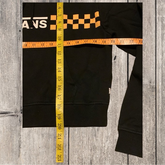 Vans Off The Wall Skater Check Board Cropped Crop Hoodie Scene Emo Thrasher - Picture 3 of 6